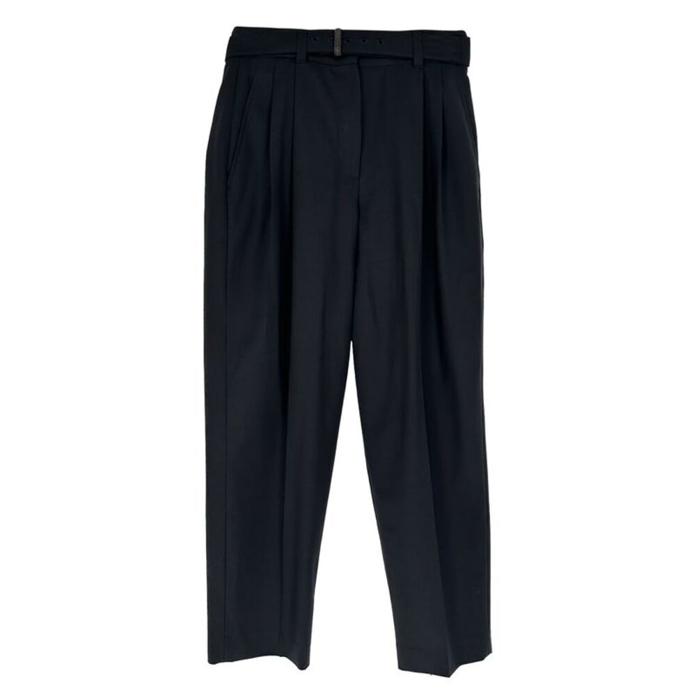 Brunello Cucinelli Trousers in Black Wool